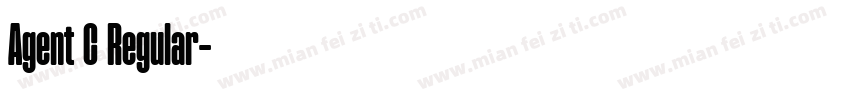 Agent C Regular字体转换